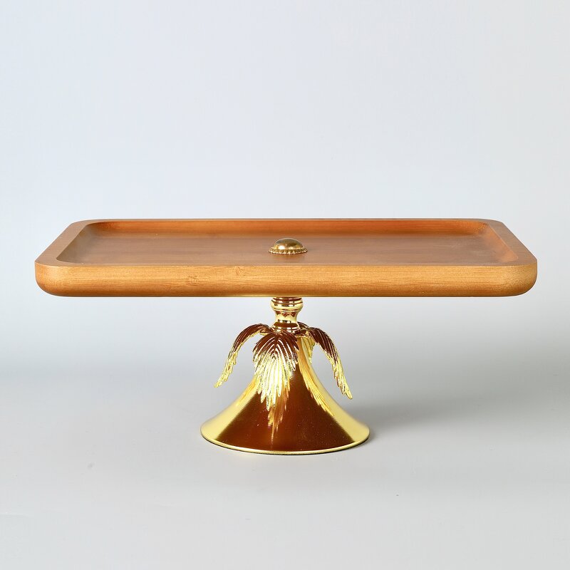 Wood Pastry Tray Manufacturer - OEM/ODM Custom Single-Layer Dessert Fruit Tray