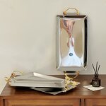 Stainless Steel Tray Manufacturer - OEM/ODM Custom Rectangle Flower Branch Handle