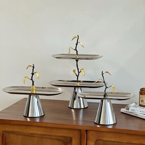 Dessert Tray Manufacturer - OEM/ODM Custom Mirror Stainless Steel Wedding Tray