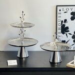 Cake Stand Manufacturer - OEM/ODM Custom Hammered Metal Two-Tier Stand