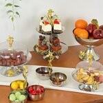 Metal Tray Set Manufacturer - OEM/ODM Custom Orchid Design Stainless Tray