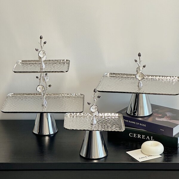 Serving Tray Manufacturer - OEM/ODM Custom Double-Layer Stainless Steel Tray