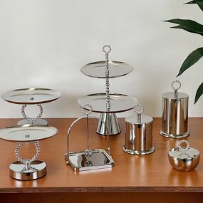 Stainless Steel Tray Set Manufacturer - OEM/ODM Custom Luxury Metal Decorative Tray