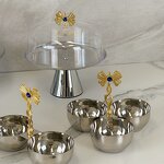 Serving Tray Manufacturer - OEM/ODM Custom Stainless Steel Round Dessert Tray