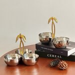 Serving Bowl Set Manufacturer - OEM/ODM Custom Coconut Tree Stainless Steel Bowl