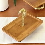 Wood Pastry Tray Manufacturer - OEM/ODM Custom Single-Layer Dessert Fruit Tray