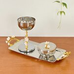 2-Tier Food Tray Set Manufacturer - OEM/ODM Custom Stainless Steel Serving Tray