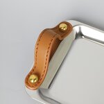 Coffee Tray Manufacturer - OEM/ODM Custom Arabian Style Leather Handle Tray