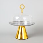 Cupcake Serving Tray Manufacturer - OEM/ODM Custom Golden Bead Metal Tray