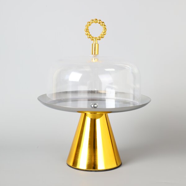 Cupcake Serving Tray Manufacturer - OEM/ODM Custom Golden Bead Metal Tray