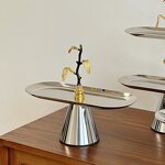 Dessert Tray Manufacturer - OEM/ODM Custom Mirror Stainless Steel Wedding Tray