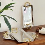 Serving Food Tray Manufacturer - OEM/ODM Custom Stainless Steel Afternoon Tea Tray