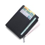 Card Wallet Manufacturer - OEM/ODM Custom Genuine Leather Slim Zip Wallet