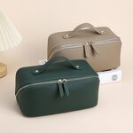 Toiletry Bag Manufacturer - OEM/ODM Custom Cowhide Leather Cosmetic Storage Bag