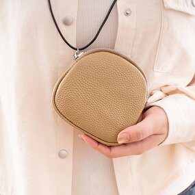 Coin Purse Manufacturer - OEM/ODM Custom Soft Cowhide Leather Hanging Wallet