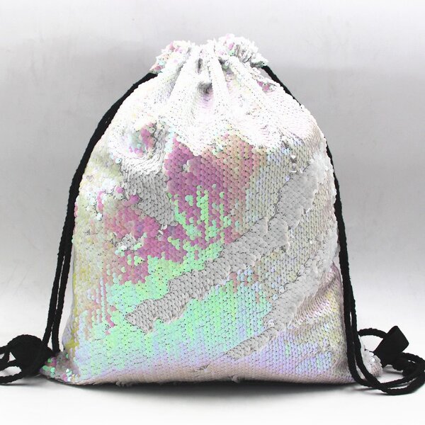 Drawstring Backpack Manufacturer - OEM/ODM Custom Glitter Sequins Sports Bag