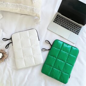 Laptop Sleeve Manufacturer - OEM/ODM Custom Puffer Quilted Nylon Laptop Bag