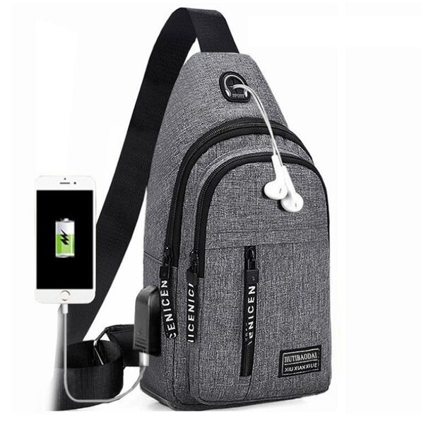 Crossbody Bag Manufacturer - OEM/ODM Custom Men's Oxford Chest Shoulder Bag
