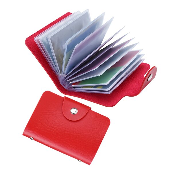 Card Holder Manufacturer - OEM/ODM Custom PU Leather 24 Card Slots Wallet