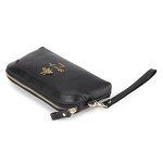 Phone Wallet Manufacturer - OEM/ODM Custom Cowhide Leather Long Zipper Wallet