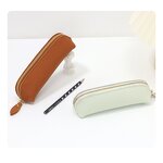 Pencil Case Manufacturer - OEM/ODM Custom Litchi Grain Cowhide Leather Bag