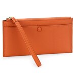 Long Wallet Manufacturer - OEM/ODM Custom Cowhide Leather Envelope Clutch