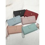 Long Purse Manufacturer - OEM/ODM Custom Large Capacity PU Leather Zipper Purse