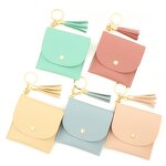 Keychain Wallet Manufacturer - OEM/ODM Custom PU Leather Tassels Mini Card Wallet