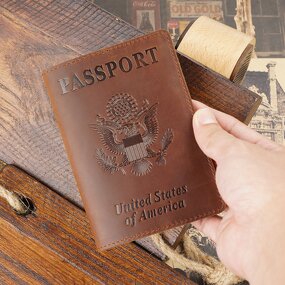Passport Cover Manufacturer - OEM/ODM Custom Slim Waterproof Crazy Horse Leather