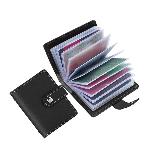 Card Holder Manufacturer - OEM/ODM Custom 26 Slot Soft PU Leather Wallet