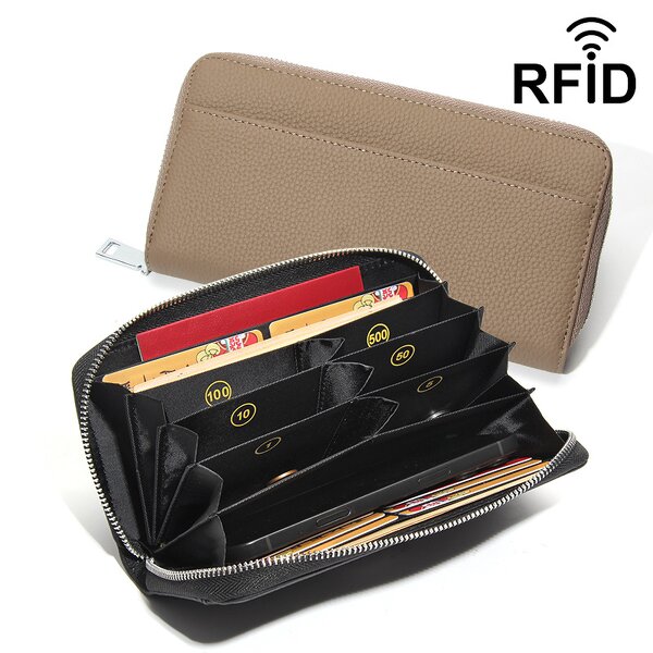 Women's Wallet Manufacturer - OEM/ODM Custom Genuine Leather Coin Sorting Wallet