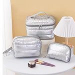 Cosmetic Bag Manufacturer - OEM/ODM Custom Waterproof Quilted Puffy Makeup Bag