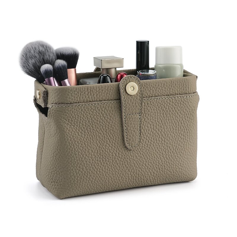 Makeup Handbag Manufacturer - OEM/ODM Custom Travel Genuine Leather Pouch