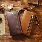 Pen Holder Bag Manufacturer - OEM/ODM Custom Vintage Crazy Horse Leather Pouch