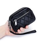 Coin Purse Manufacturer - OEM/ODM Custom Double Zipper Real Leather Wallet