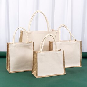 Tote Bag Manufacturer - OEM/ODM Custom Burlap Jute Grocery Shopping Bag