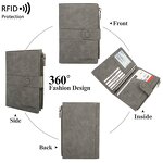 Passport Organizer Manufacturer - OEM/ODM Custom Anti-Theft Zipper Document Holder