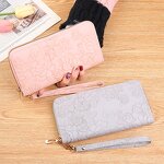 Women's Wallet Manufacturer - OEM/ODM Custom Leather Zip Around Long Wallet