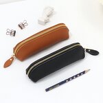 Pencil Case Manufacturer - OEM/ODM Custom Litchi Grain Cowhide Leather Bag