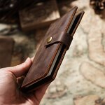 Travel Wallet Manufacturer - OEM/ODM Custom Crazy Horse Cowhide Leather Cover