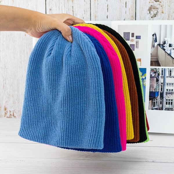 Knitted Hat Manufacturer - OEM/ODM Custom Plain Cuffless Acrylic Skull Beanie