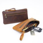 Pen Holder Bag Manufacturer - OEM/ODM Custom Vintage Crazy Horse Leather Pouch
