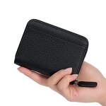 Card Holder Manufacturer - OEM/ODM Custom Cowhide Leather Zipper Organ Wallet