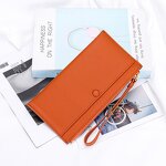 Long Wallet Manufacturer - OEM/ODM Custom Cowhide Leather Envelope Clutch
