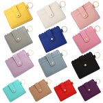 Card Holder Manufacturer - OEM/ODM Custom PU Leather Wristlet Wallet Keychain