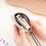 Coin Purse Manufacturer - OEM/ODM Custom Soft Cowhide Leather Hanging Wallet