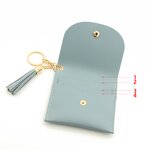 Keychain Wallet Manufacturer - OEM/ODM Custom PU Leather Tassels Mini Card Wallet