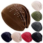Beanie Hat Manufacturer - OEM/ODM Custom Rhinestone Stretchy Hair Care Hats