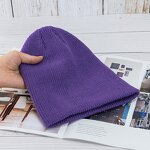 Knitted Hat Manufacturer - OEM/ODM Custom Plain Cuffless Acrylic Skull Beanie