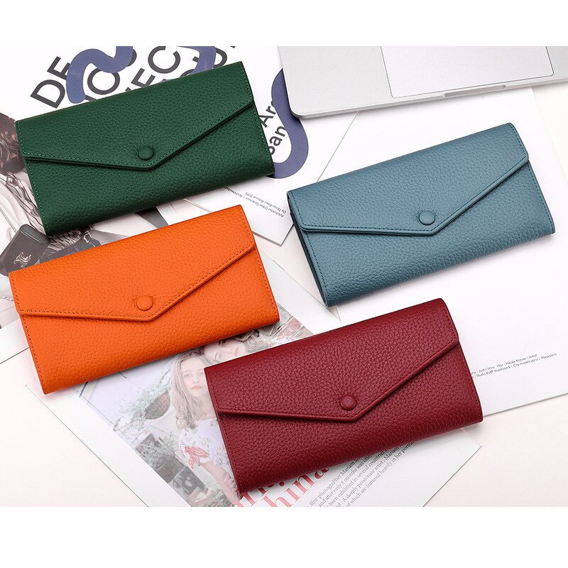 Women's Wallet Manufacturer - OEM/ODM Custom Genuine Leather Fold Phone Wallet